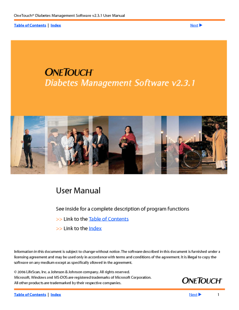 onetouch diabetes management software v2.3.3